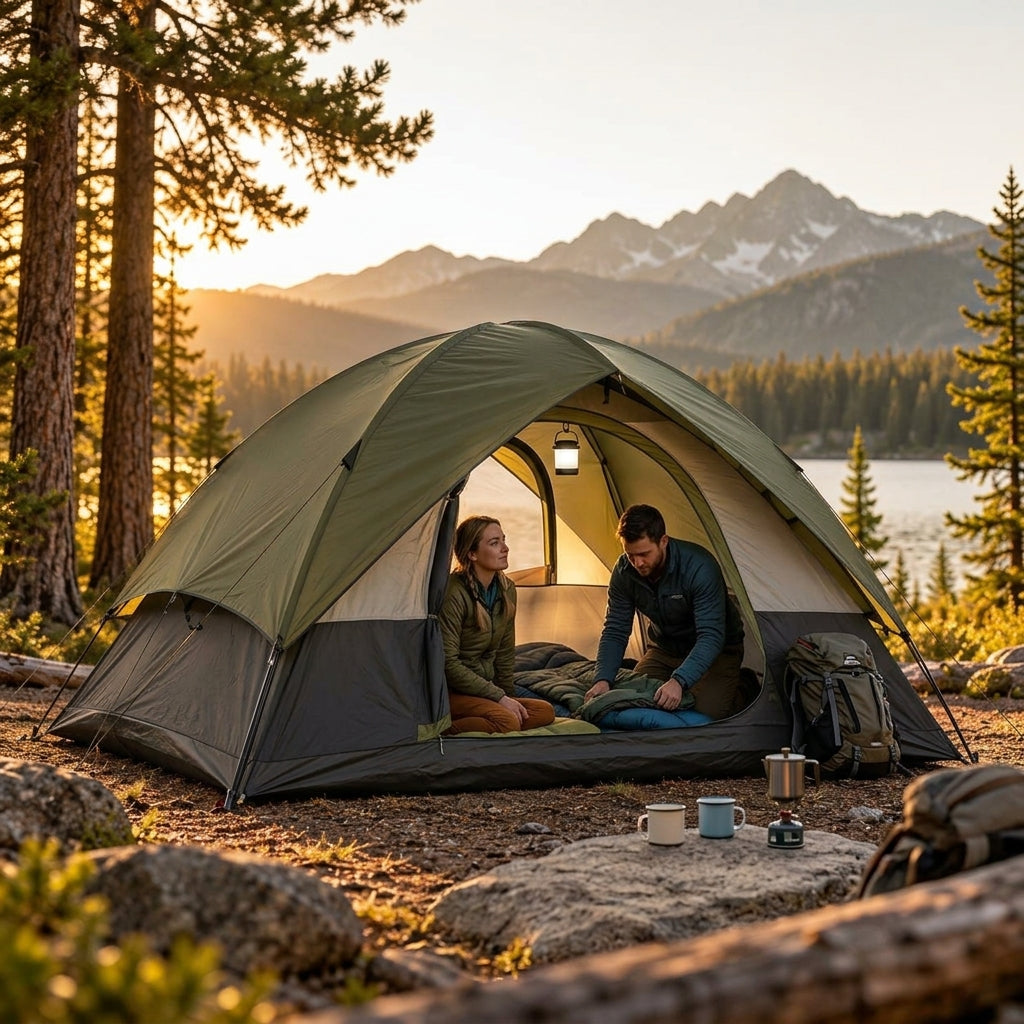 RidgeDome tent interior use