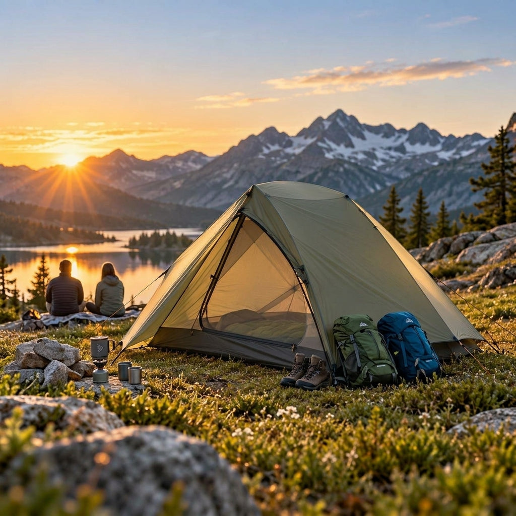 AlpineLite tent at sunset