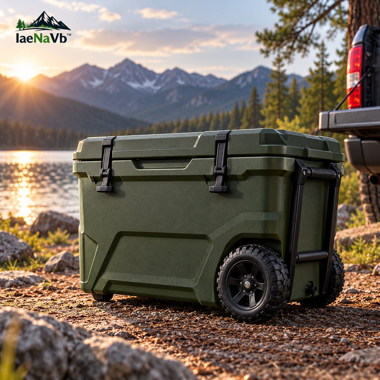 TerrainRoll cooler at campsite
