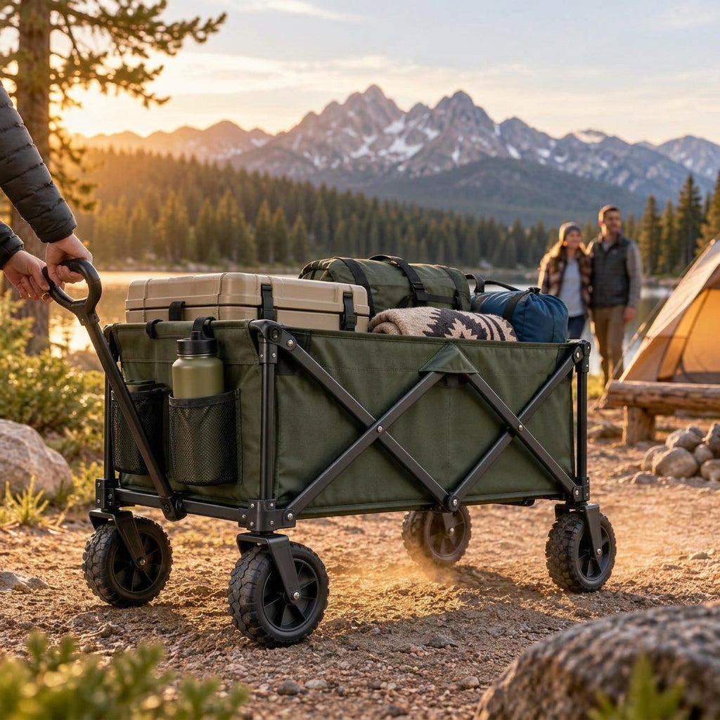 TrailHaul wagon being pulled
