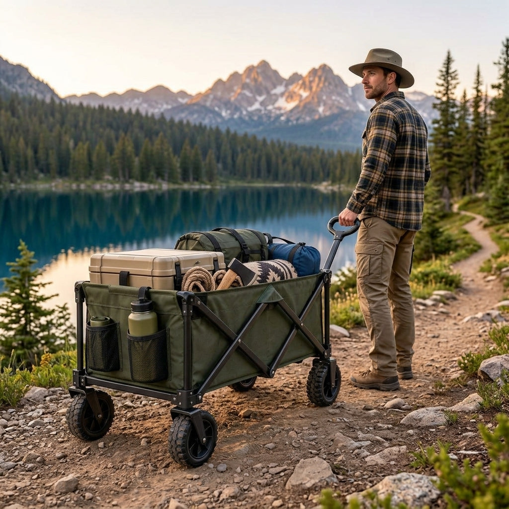 TrailHaul wagon on outdoor trail