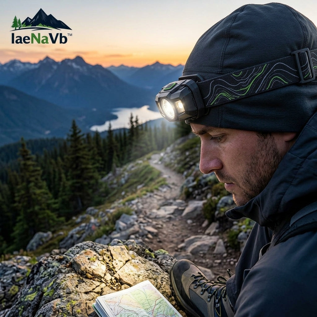 IaeNaVb™ NightPath Rechargeable LED Headlamp