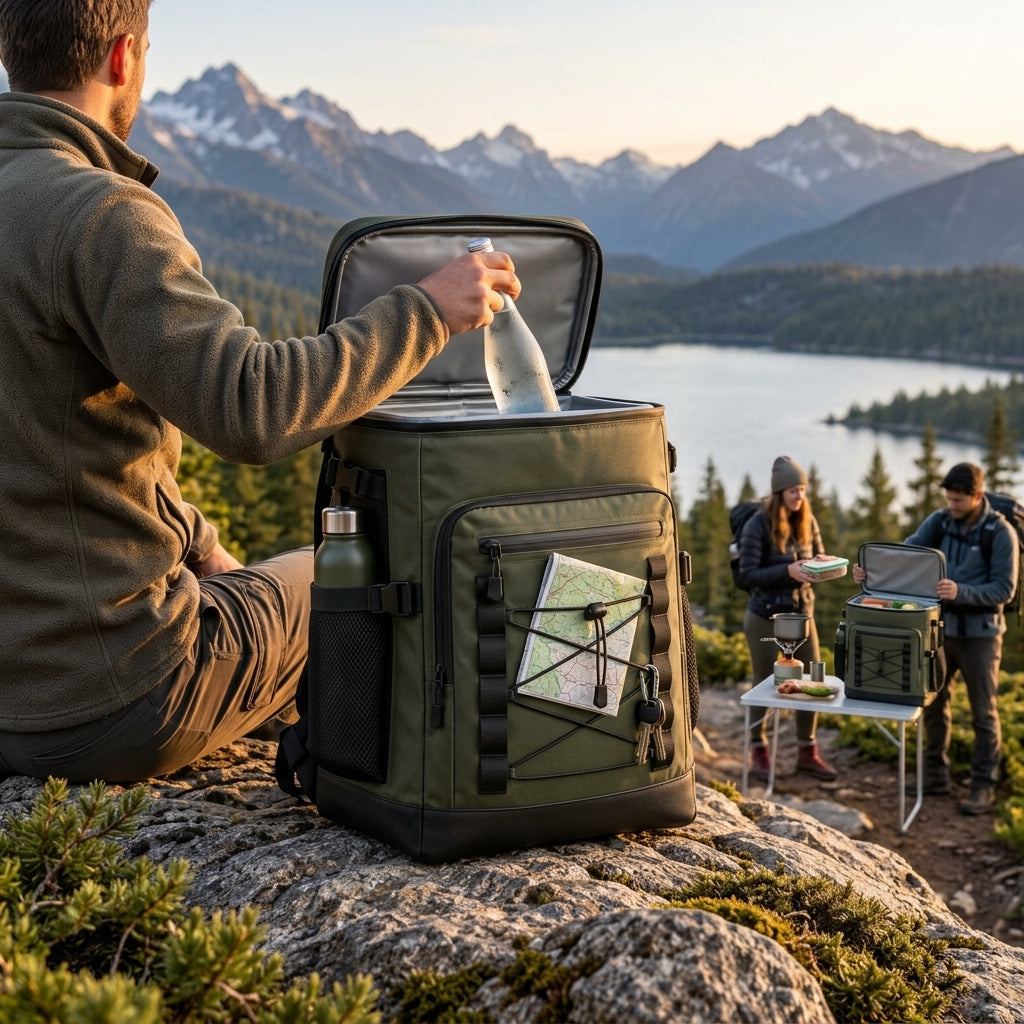 TrailChill cooler backpack open