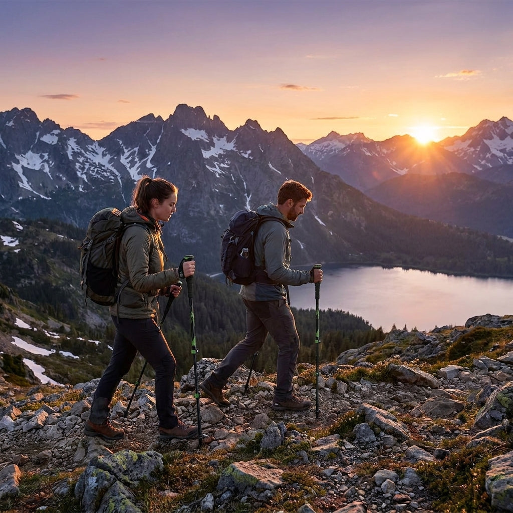 IaeNaVb™ SummitLock Adjustable Trekking Poles
