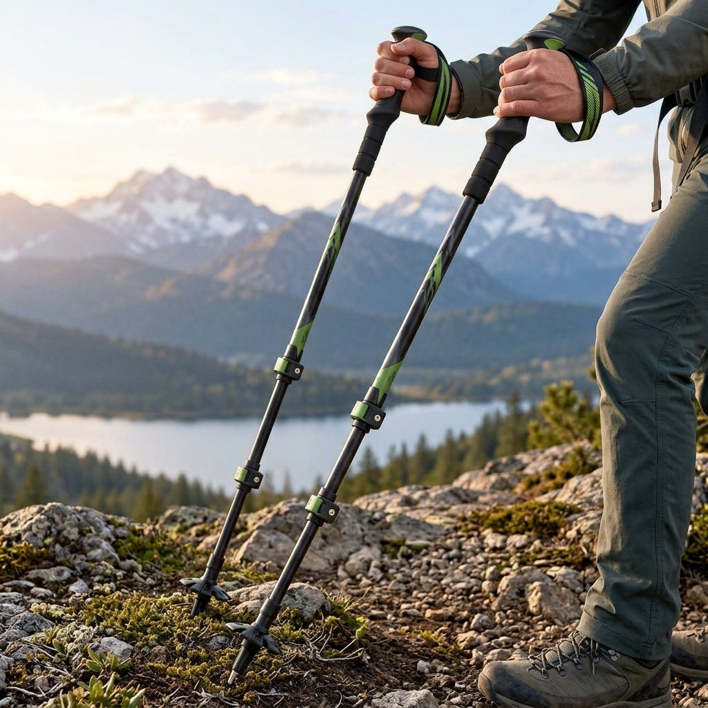 IaeNaVb™ SummitLock Adjustable Trekking Poles