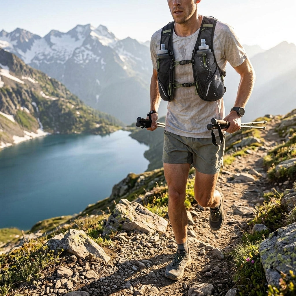 AeroTrail hydration vest in use