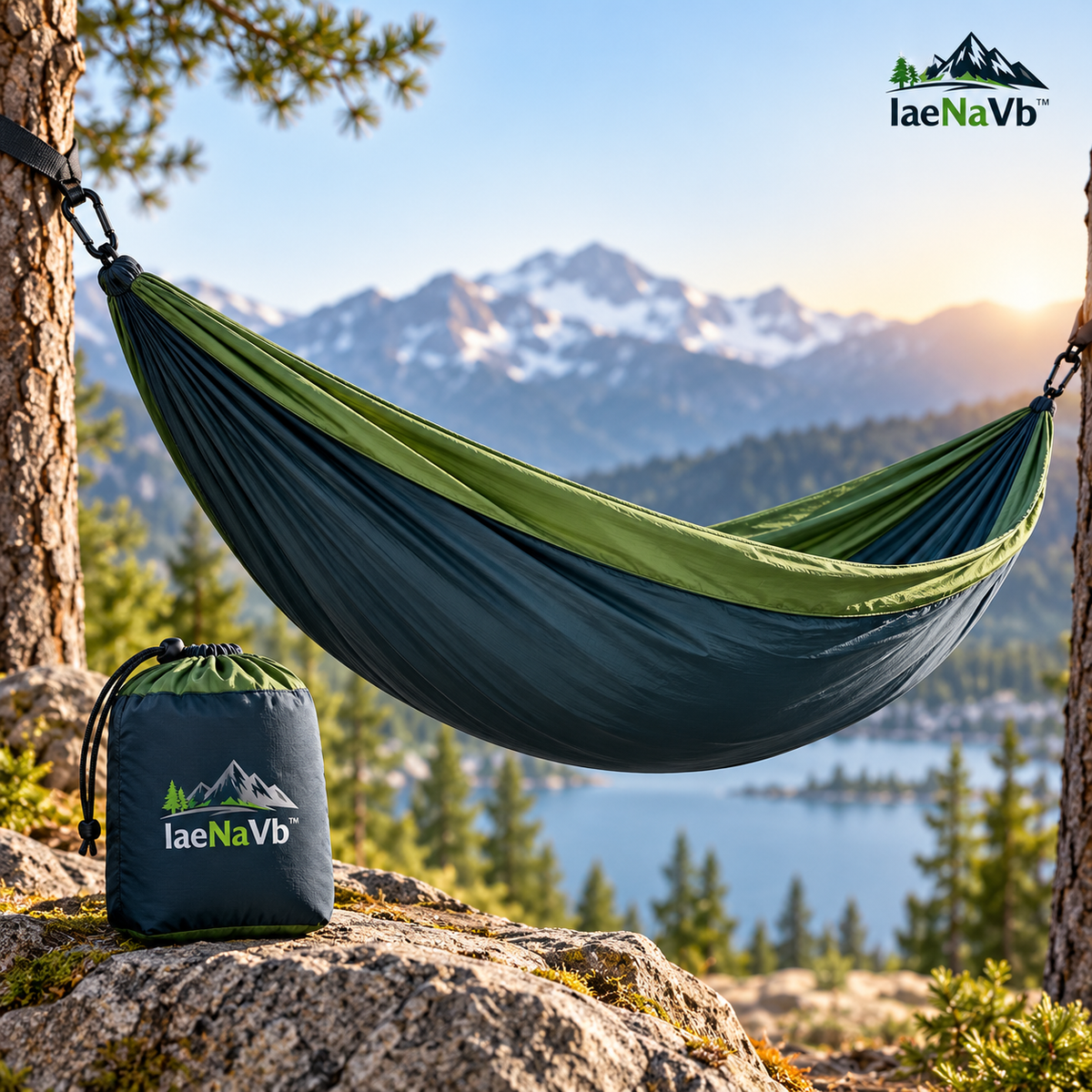 IaeNaVb™ PineRest Lightweight Camping Hammock