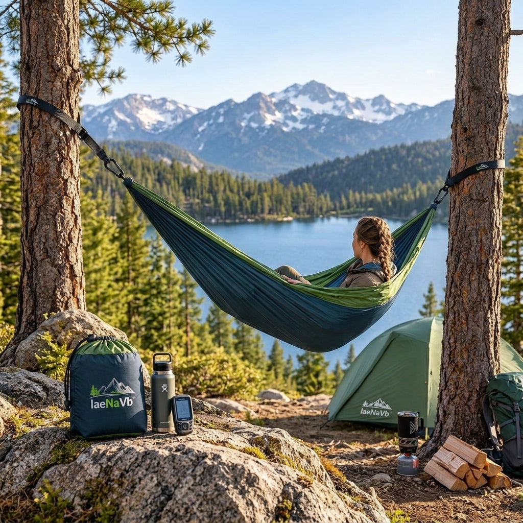 IaeNaVb™ PineRest Lightweight Camping Hammock