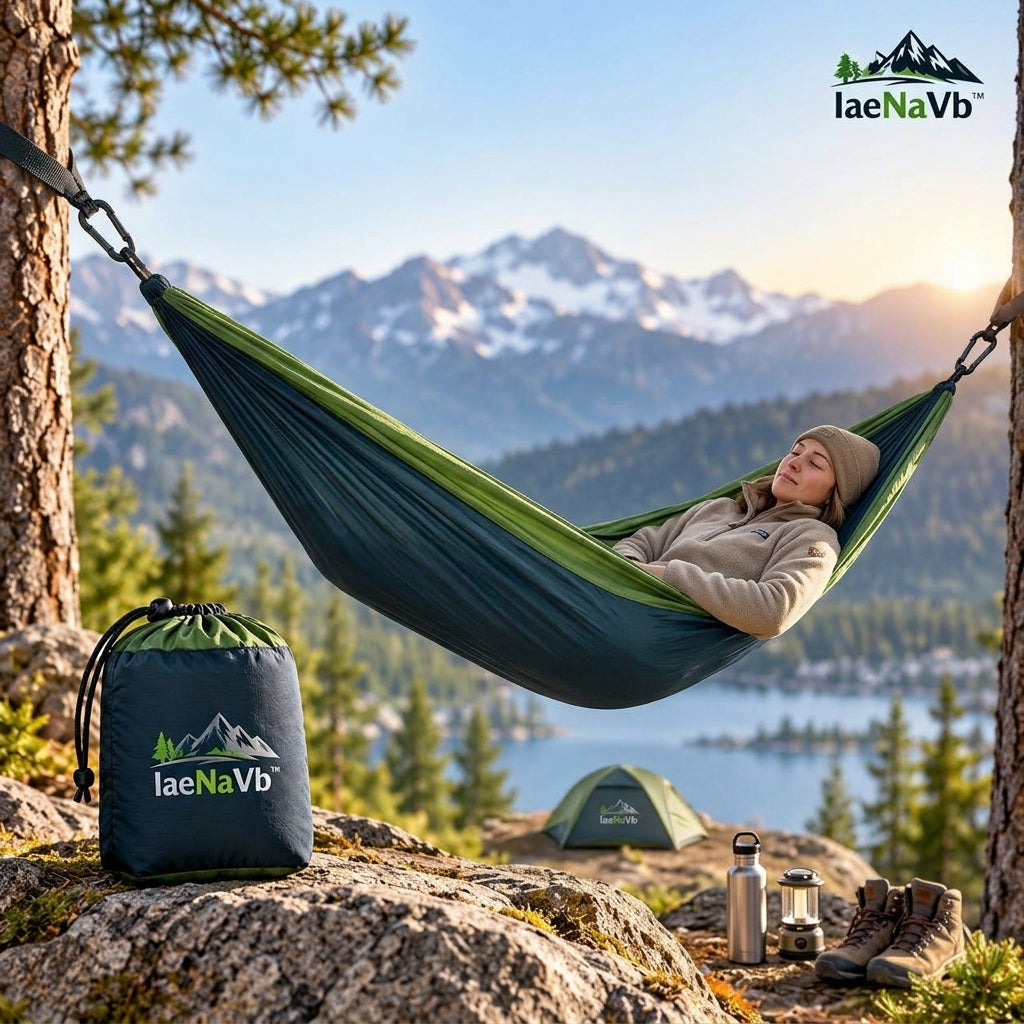 IaeNaVb™ PineRest Lightweight Camping Hammock